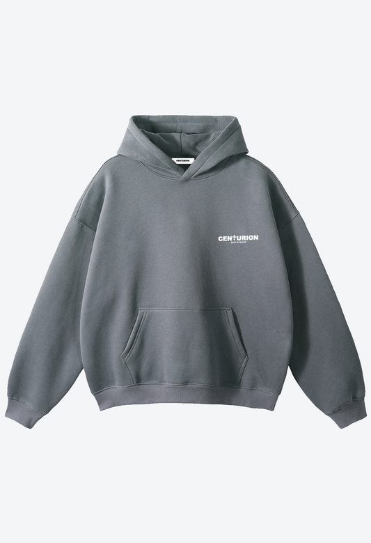 ESSENTIAL CENTURION HOODIE - ASH GREY