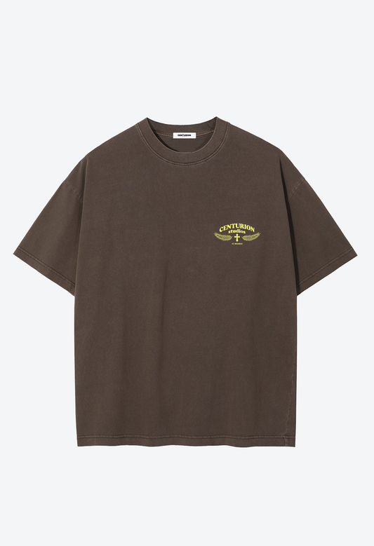 CENTURION STUDIOS T-SHIRT - WASHED COFFEE