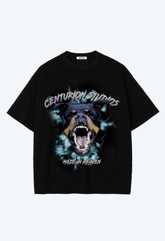 CSTUDIOS DOG T-SHIRT - BLACK