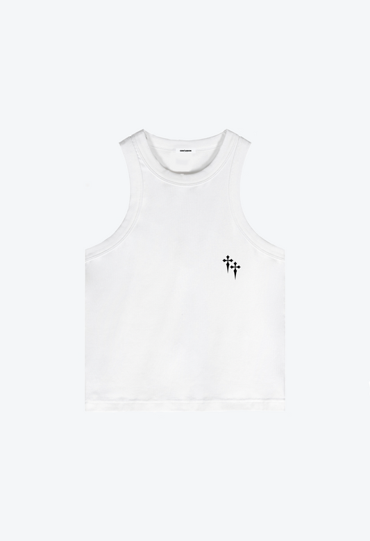 WMNS TWIN CROSS VEST - WHITE